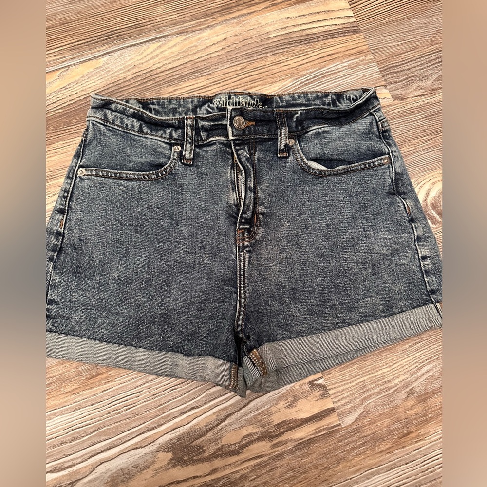 wild fable high rise denim shorts